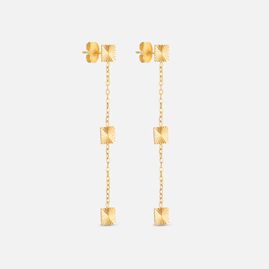 Scattered Sun oorbellen 18K goldplated - Josephine Nord