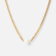 Gourmet Facet parelketting 18K goldplated 3 mm - Josephine Nord