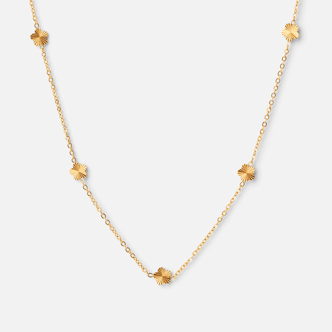 Scattered Flower ketting 18K goldplated - Josephine Nord