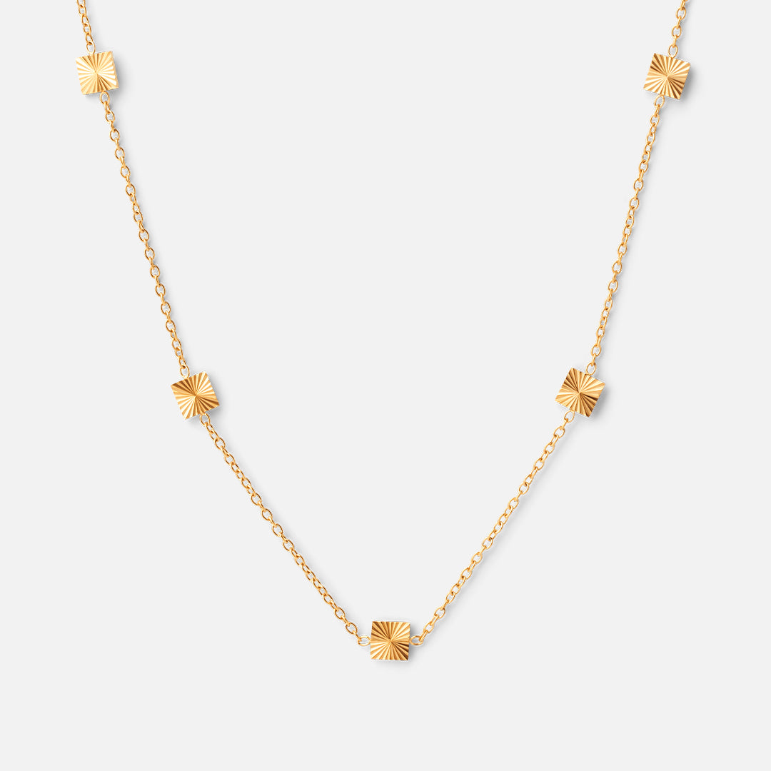 Scattered Sun ketting 18K goldplated - Josephine Nord