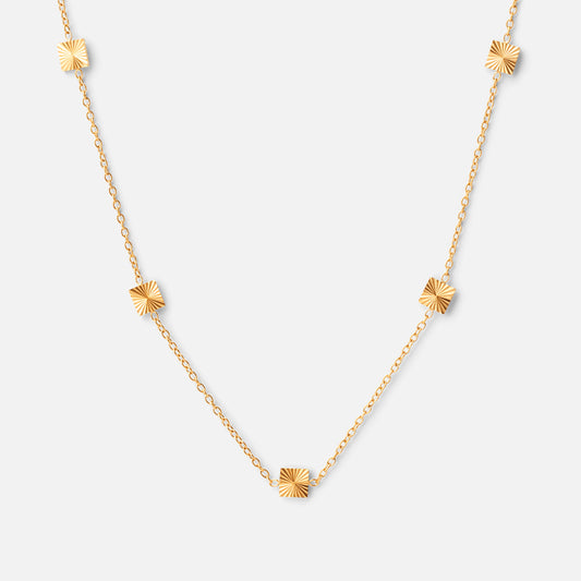 Scattered Sun ketting 18K goldplated - Josephine Nord