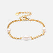 Gourmet Facet parelarmband 18K goldplated 3 mm - Josephine Nord