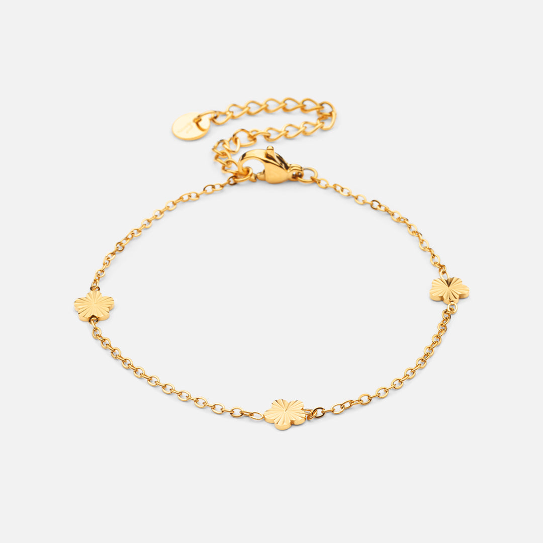 Scattered Flower armband 18K goldplated - Josephine Nord