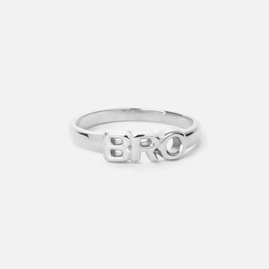 BRO Ring Zilverkleurig