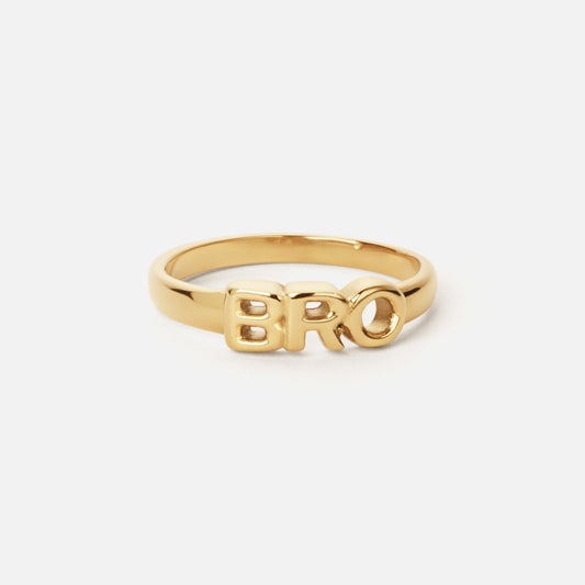 BRO Ring 18K Goldplated