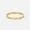 Crystal Bangle 18K Goldplated 6 mm