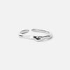 Curve Ring Verstelbaar Zilverkleurig