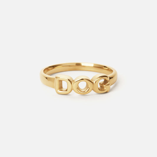 DOG Ring 18K Goldplated