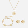 Margriet Ketting + Oorbellen + Armband 18K Goldplated
