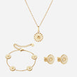 Margriet Ketting + Oorbellen + Armband 18K Goldplated