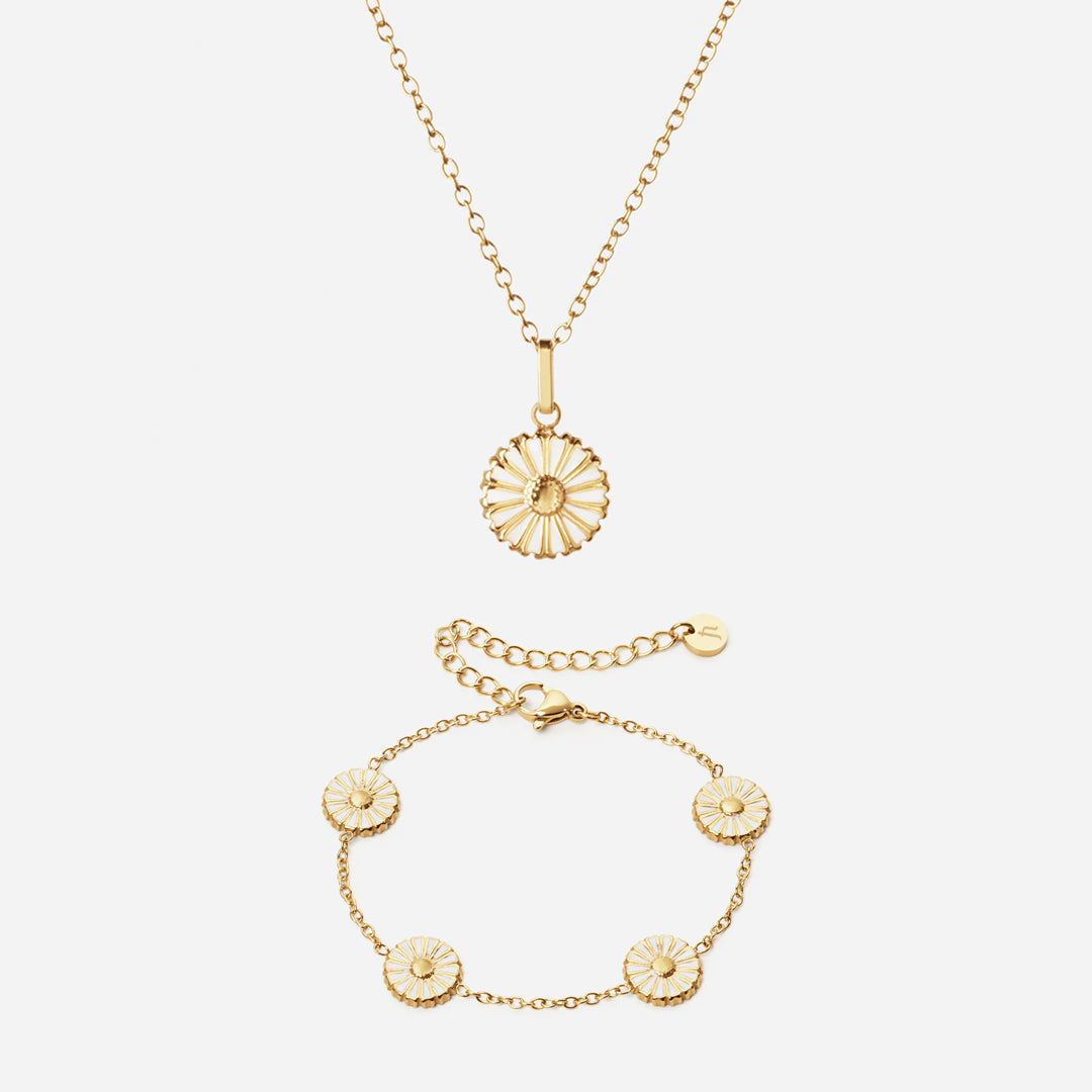 Margriet Ketting + Armband 18K Goldplated