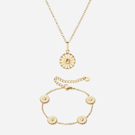 Margriet Ketting + Armband 18K Goldplated