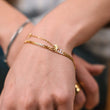 Gourmet Facet armband 18K goldplated 3 mm - Josephine Nord