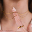 Snake Rope ketting 18K goldplated - Josephine Nord