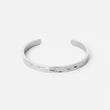 Hammered Bangle Verstelbaar Zilverkleurig 7 mm