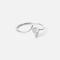 Ice Drop Zirkonia Ring Zilverkleurig
