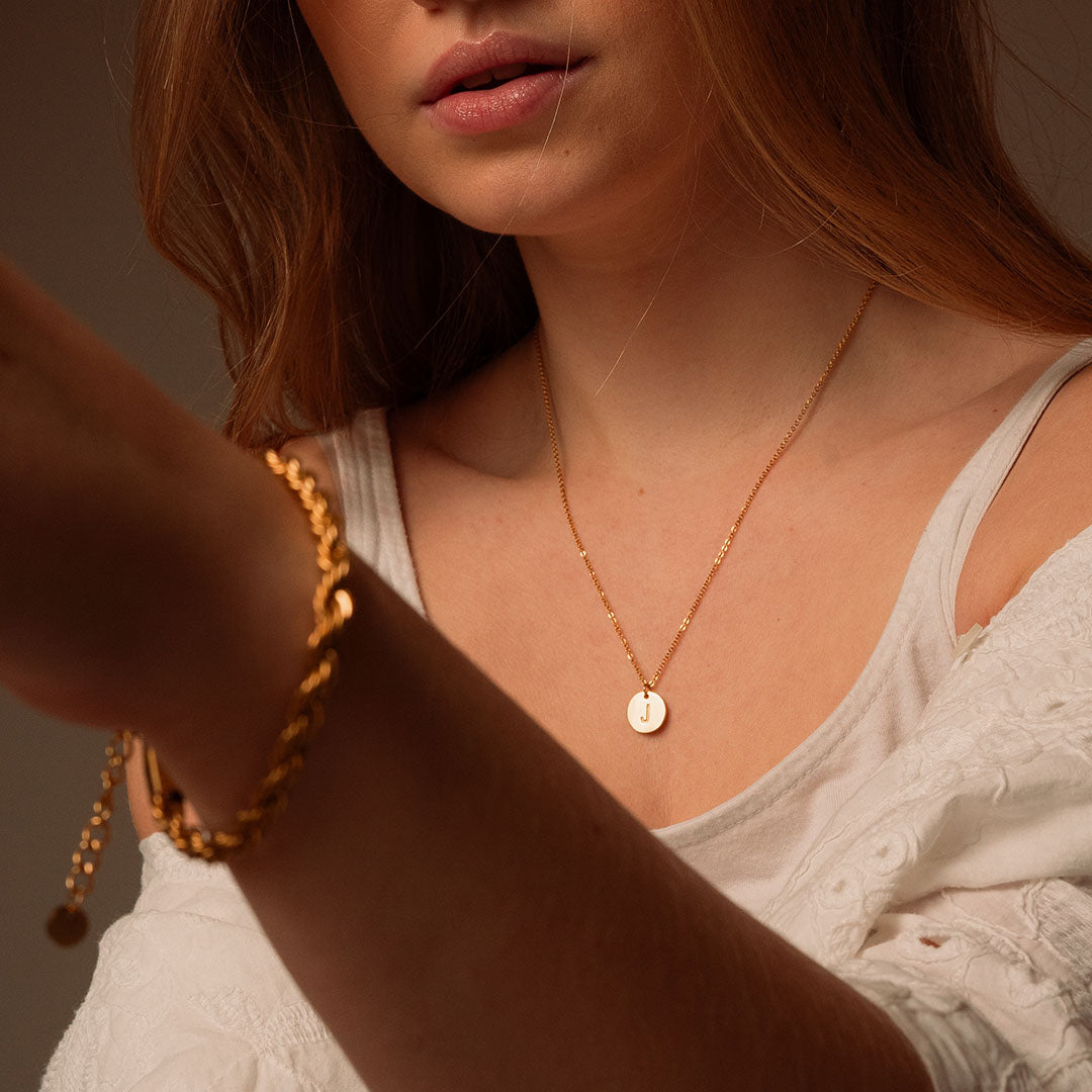 Letterketting 18K goldplated - Josephine Nord
