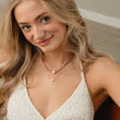 Gourmet Facet parelketting 18K goldplated 3 mm - Josephine Nord