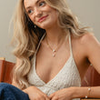 Gourmet Facet parelketting 18K goldplated 3 mm - Josephine Nord