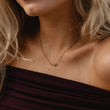 Cluster zirkonia ketting 18K goldplated - Josephine Nord