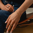 Scattered Flower armband + ketting 18K goldplated - Josephine Nord