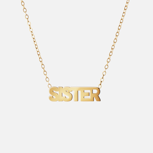 SISTER Ketting 18K Goldplated