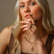 Meteor Square ketting 18K goldplated - Josephine Nord