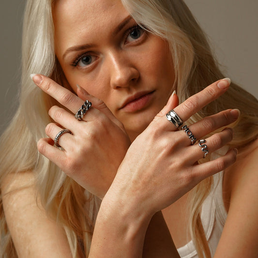 Gratia ring zilverkleurig - Josephine Nord