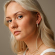 Moonlit Hoops oorbellen met parel 18K goldplated - Josephine Nord
