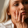 Moonlit Drops parelstuds oorbellen 18K goldplated - Josephine Nord