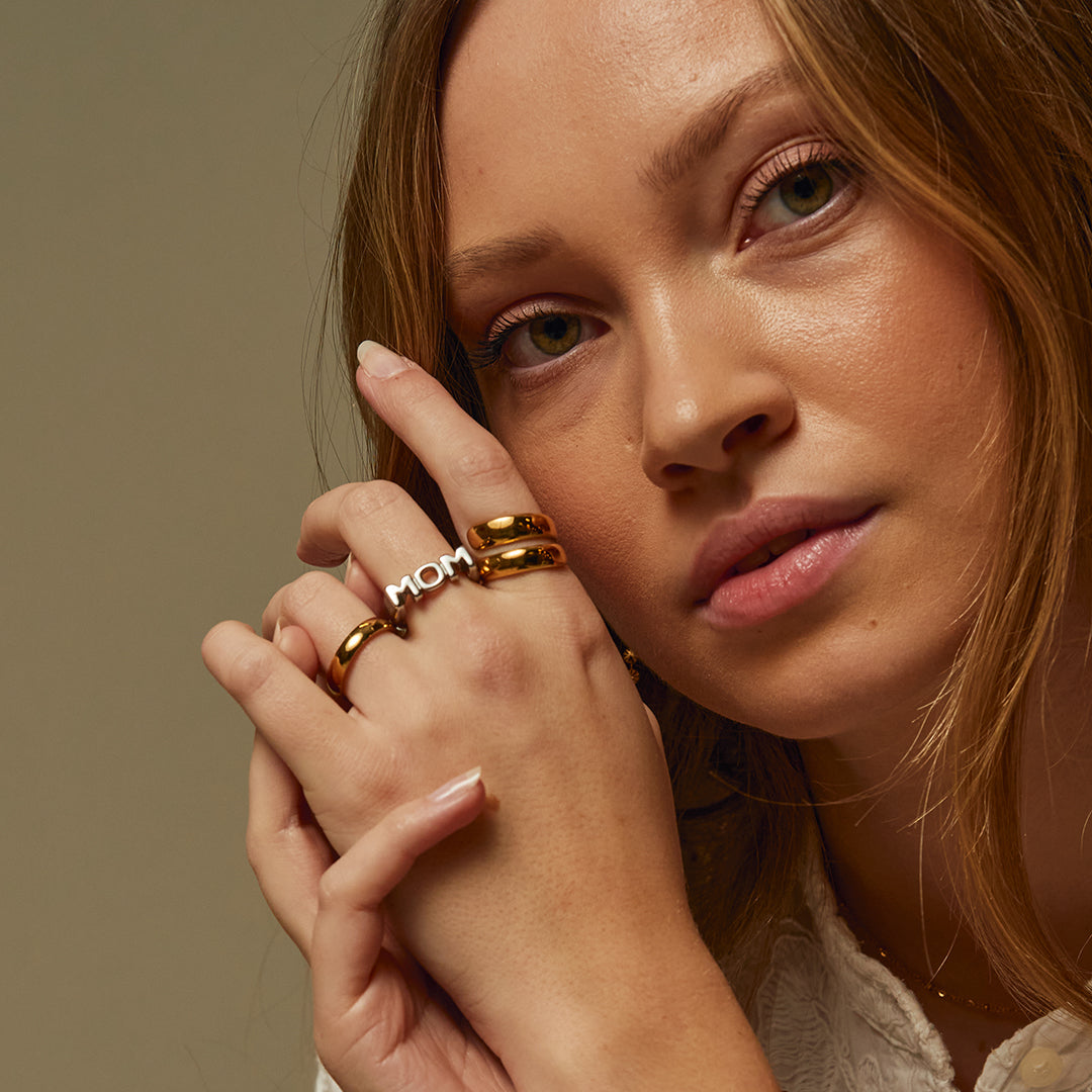 Delicate ring 18K goldplated 4 mm - Josephine Nord