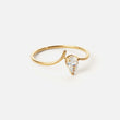Ice Drop Zirkonia Ring 18K Goldplated