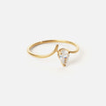 Ice Drop Zirkonia Ring 18K Goldplated