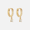 Zirkonia Drops Oorbellen 18K Goldplated
