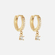 Zirkonia Drops Oorbellen 18K Goldplated