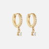 Zirkonia Pearl Drops Oorbellen 18K Goldplated
