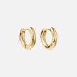 Wavy Hoops 18K Goldplated 14 mm