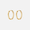 Zirkonia Hoops Oorbellen 18K Goldplated 16 mm