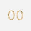 Zirkonia Hoops Oorbellen 18K Goldplated 16 mm