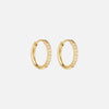 Zirkonia Hoops Oorbellen 18K Goldplated 14 mm
