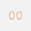 Zirkonia Hoops Oorbellen 18K Goldplated 14 mm