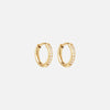 Zirkonia Hoops Oorbellen 18K Goldplated 12 mm
