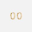 Zirkonia Hoops Oorbellen 18K Goldplated 12 mm