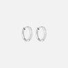 Zirkonia Hoops Oorbellen Zilverkleurig 12 mm