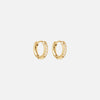 Zirkonia Hoops Oorbellen 18K Goldplated 10 mm