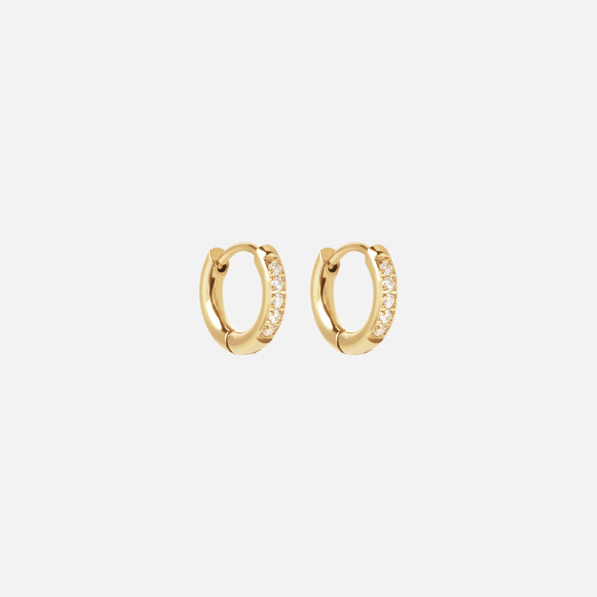 Zirkonia Hoops Oorbellen 18K Goldplated 10 mm