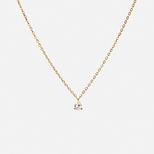 Ice Drop Zirkonia Ketting 18K Goldplated