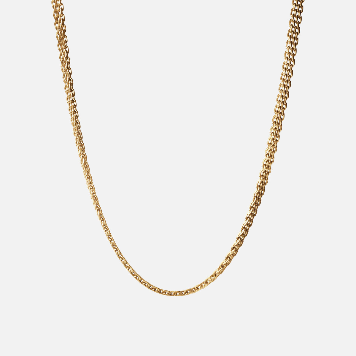 Mesh Ketting 18K Goldplated 6 mm