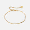 Zirkonia Tennis Enkelband 18K Goldplated