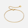 Zirkonia Tennis Enkelband 18K Goldplated